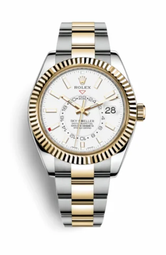 Rolex Sky-Dweller Stainless Steel / Yellow Gold / White / Oyster 326933-0009 (M326933-0009)